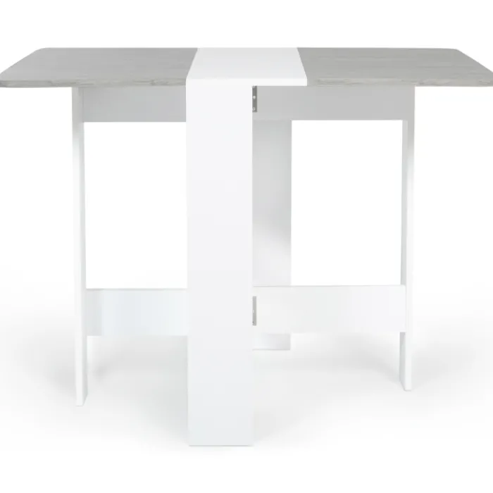 Table pliante design blanche et grise