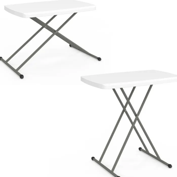 Table pliante portable 77 cm hauteur réglable pour camping ou réception