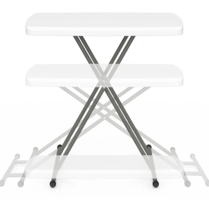 Table pliante portable 77 cm hauteur réglable pour camping ou réception