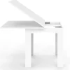 Table salle à manger extensible blanche