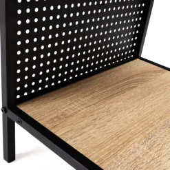 Tables de chevet acier perforé avec 1 tiroir design industriel