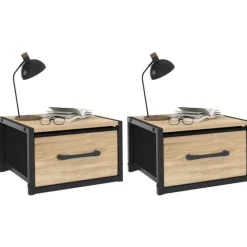 Tables de nuit murales industrielles