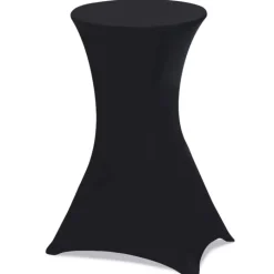 Tables mange-debout pliantes avec housse noire