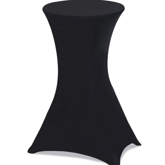 Tables mange-debout pliantes avec housse noire