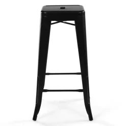 Tabouret style industriel noir mat x4
