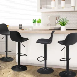 Tabourets de bar design noirs