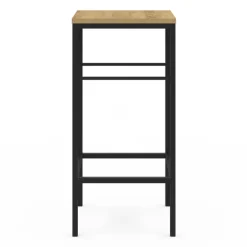Tabourets de bar industriel métal et bois