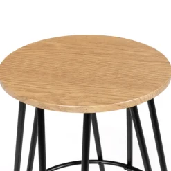 Tabourets de bar industriel bois et métal