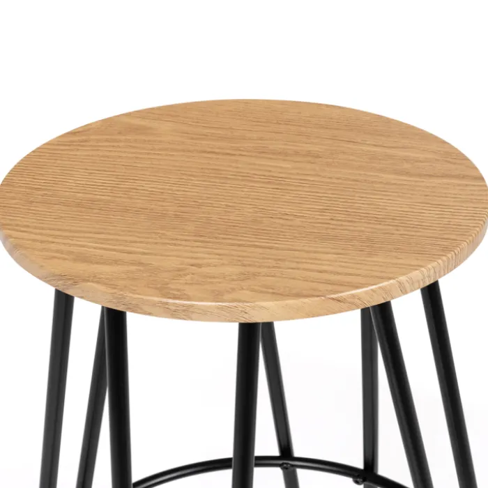 Tabourets de bar industriel bois et métal