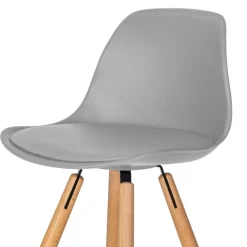 Tabourets de bar mix color gris, blanc et noir : lot de 4