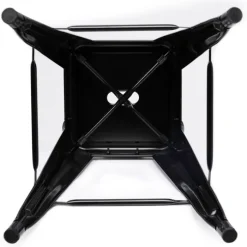 Tabourets de bar métal noir avec dossier