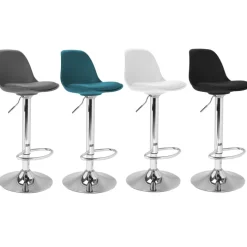 Tabourets de bar réglables design 4 couleurs