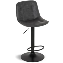 Tabourets réglables en hauteur gris