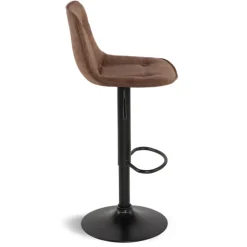 Tabourets réglables en hauteur marron