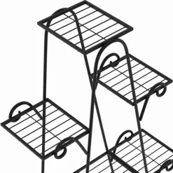 Étagère à pots de fleurs en métal avec 9 niveaux