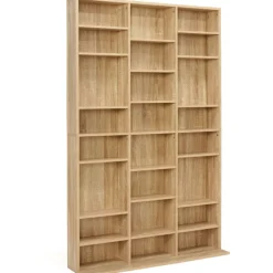 Étagère bibliothèque 30 cases modulables effet bois