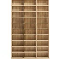 Étagère bibliothèque 30 cases modulables effet bois