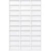 Étagère bibliothèque bois blanc 30 cases modulables