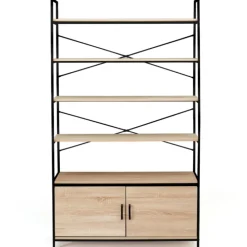 Étagère bibliothèque industrielle 170 cm