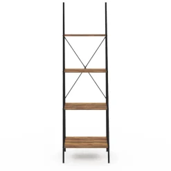 Étagère échelle industrielle effet vieilli 4 niveaux 170 cm