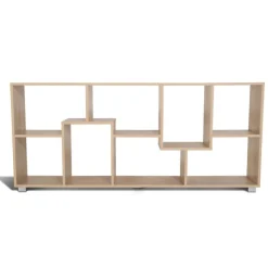 Étagère de salon moderne en bois imitation hêtre