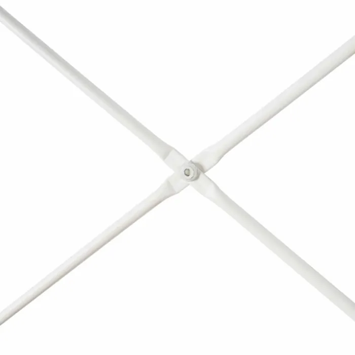 Étagère industrielle bois et métal blanc 5 niveaux