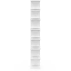 Étagère murale suspendue double position blanche 190 cm