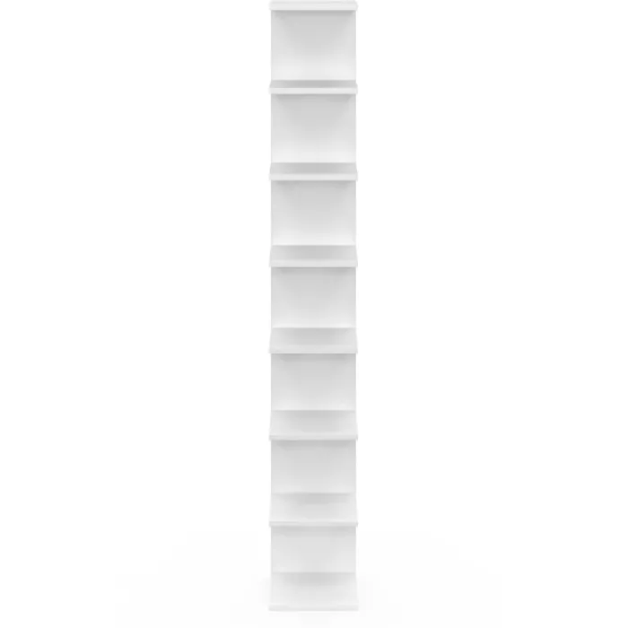 Étagère murale suspendue double position blanche 190 cm