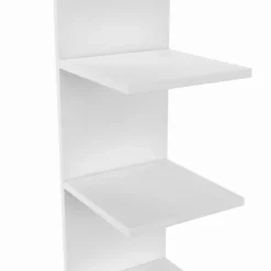 Étagère murale suspendue double position blanche 190 cm