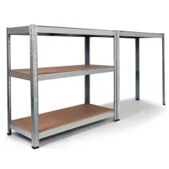 Étagères modulables charges lourdes en métal 150 cm