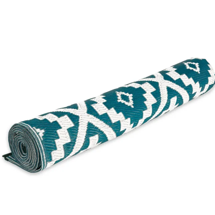 Tapis bleu canard pour terrasse et extérieur