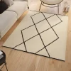 Tapis d'intérieur rectangle à motifs berbère 160 x 220 cm