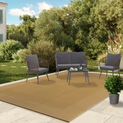 Tapis extérieur effet jute 270x370cm