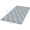 Tapis extérieur gris motifs géométriques 270 x 470 cm