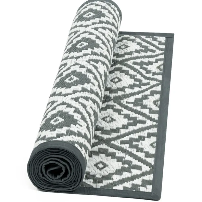 Tapis extérieur gris 80x250cm
