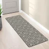 Tapis intérieur gris et blanc 60x180cm