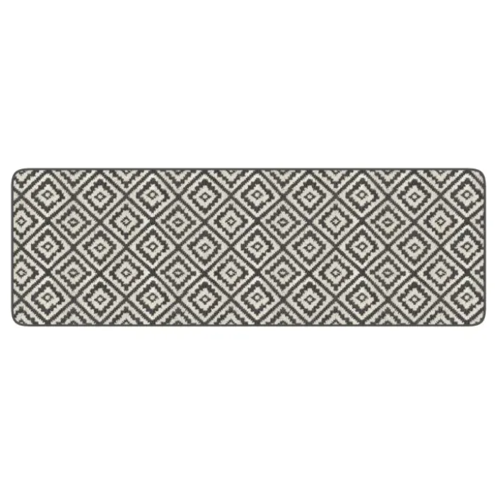 Tapis intérieur gris et blanc 60x180cm