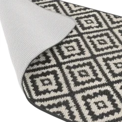 Tapis intérieur gris et blanc 60x180cm