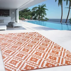 Tapis terracota pour extérieur et terrasse