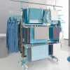 Étendoir à linge pliable avec barre télescopique