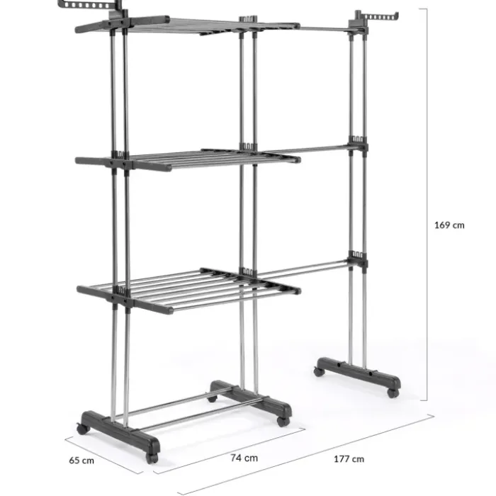 Étendoir extensible avec grande capacité et 30 accessoires