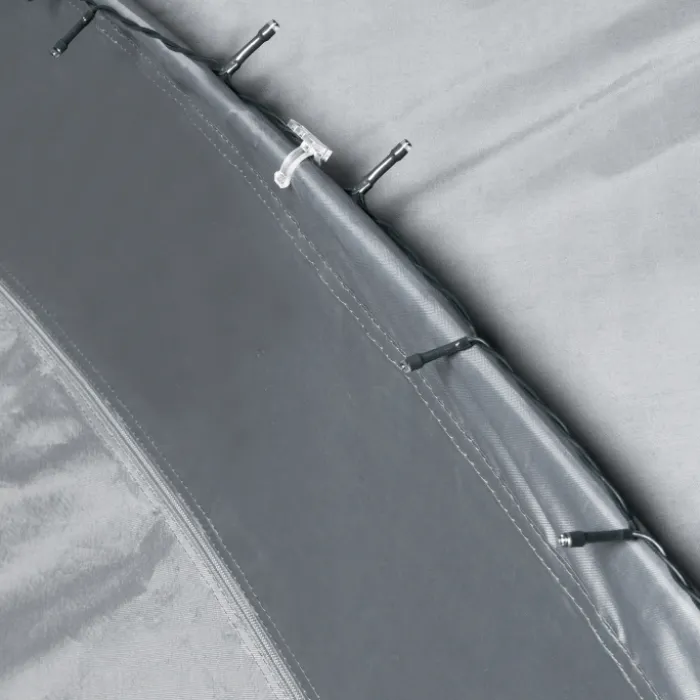 Tente dôme LED gris anthracite