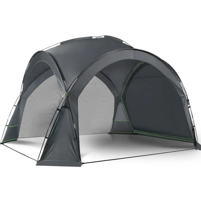 Tente dôme LED gris anthracite