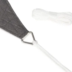 Toile ombrage triangulaire haute densité gris