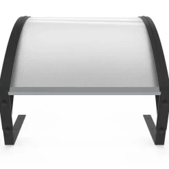 Toit de protection UV en polycarbonate pour robot tondeuse gris anthracite
