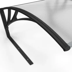 Toit de protection UV en polycarbonate pour robot tondeuse gris anthracite