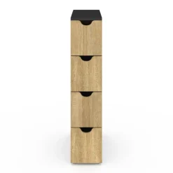 Tour de rangement gain de place sur roulettes