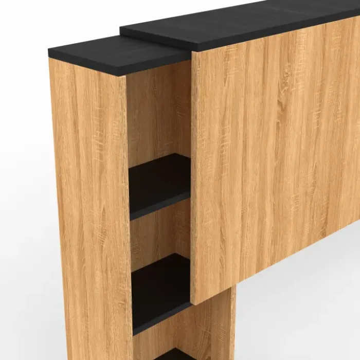 Tête de lit extensible avec chevets coulissants