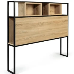 Tête de lit industrielle 145 cm bois et métal