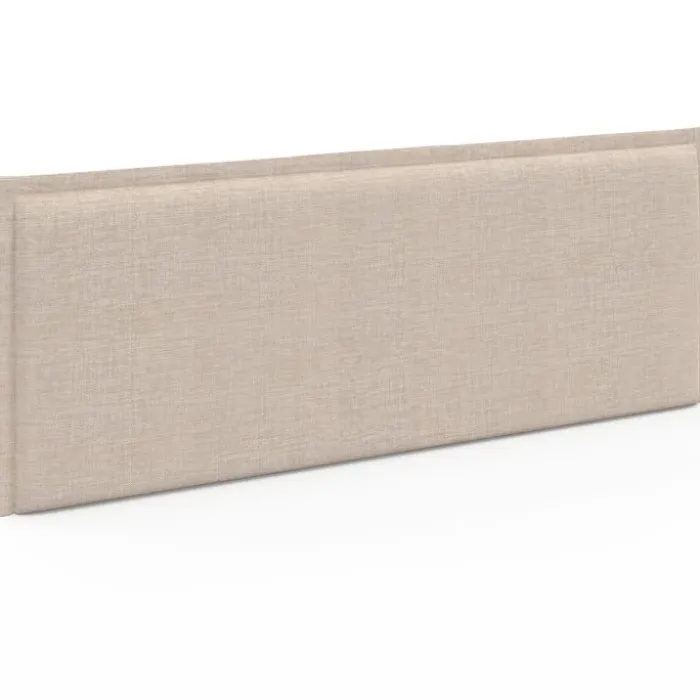 Tête de lit suspendue en tissu lin beige de 160 cm